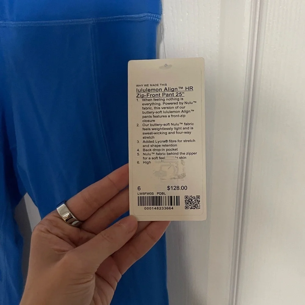 NEW Lululemon Align High-Rise Zip-Front 25